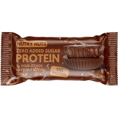 Nutry Nuts Dvojitá čokoláda s lieskovo-orieškovým maslom 42 g