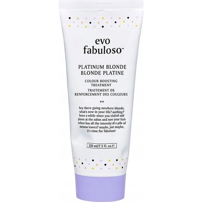 EVO Fabuloso Colour Boosting Treatment maska na vlasy pre zvýraznenie farby vlasov Platinum Blonde 220 ml