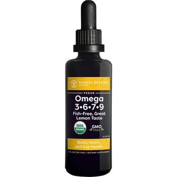 Global Healing Веган Омега 3, 6, 7, 9, капки 59.2 ml | Global Healing (32380 (OM-2OZ))