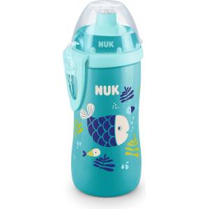 Nuk Шише с клапа Nuk - Junior Cup, Chameleon, 300 ml, 24+ месеца (10255576-Син)