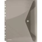 DONAU Калъф за документи a4, pp, патент, с щипка, donau, дим 8540001pl-02 (8540001pl-02)