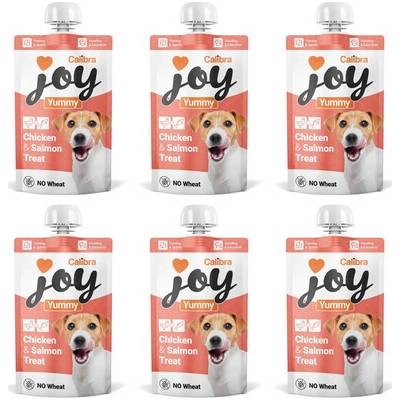 CALIBRA Joy Dog Yummy Chicken and Salmon Treat kuřecí a lososová masová pasta pro psy 6 x 100 g