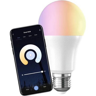 Commel Лампа LED 9W RGBW E27 A60 820lm 220° димируема 25000h управление чрез iOS/Android приложение IoT - C305-701 (C305-701)