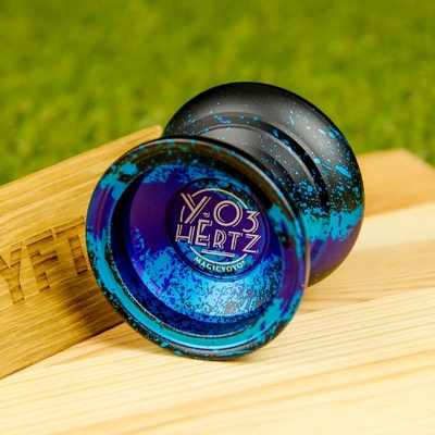 Kovové yoyo Hertz MagicYoyo na freestyle triky Modro fialová – Zboží Dáma
