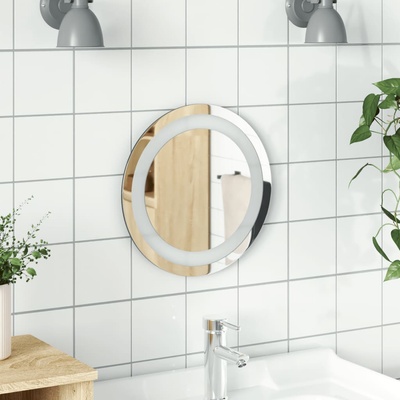 vidaXL LED огледало за баня 30 см кръгло (353276)