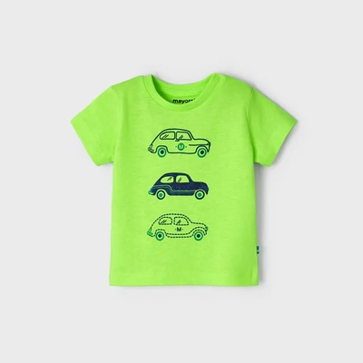 MAYORAL Тениска с къс ръкав с кола в зелено за момче Майорал