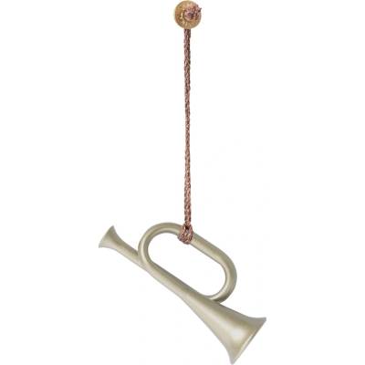 Maileg Kovová ozdoba Trumpet Silver