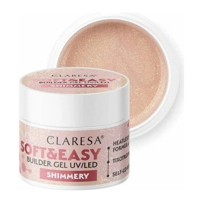 Claresa Soft Easy stavebný gél shimmery 90g