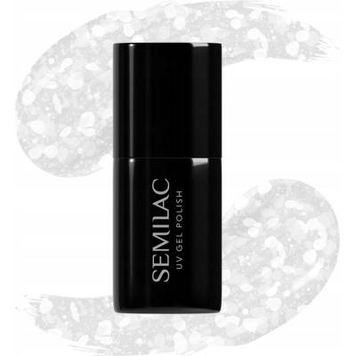 Hybridní lak na nehty Crushed Ice #490 Ice Crushed Semilac 7 ml