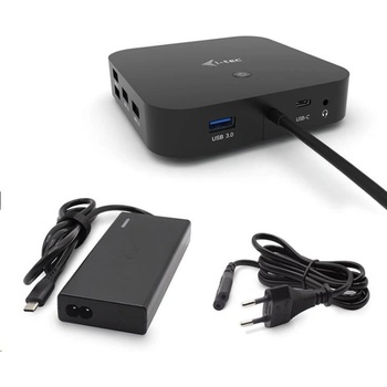 i-Tec USB-C Dual Display Docking Station with Power Delivery 65W + i-Tec Universal Charger 77 W C31DUALDPDOCKPD65W