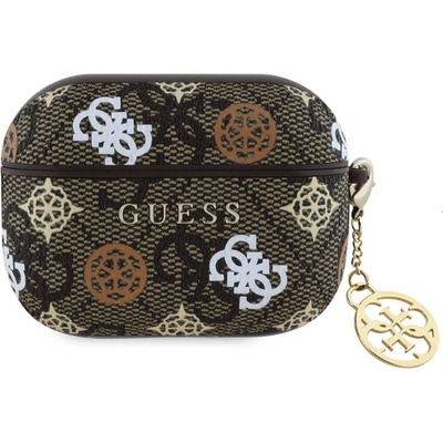 GUESS Калъф за Apple AirPods 3, Guess PU 4G Peony Charm Case, Кафяв (GUA3P4RPEW)