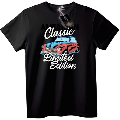 NOONEBRAND Тениска Класическа Кола Лимитирано Издание - 5XL, Black
