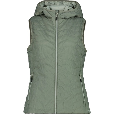 CMP Дамски синтетичен елек CMP Women's Vest Fix Hood Synthetic vest - Avocado - размер 38 (EU) (132-1623-0113)