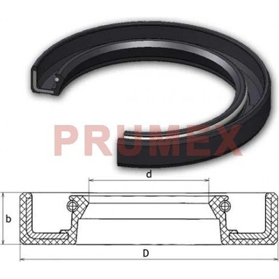 Gufero 19x36x8 NBR-WA Dichtomatik