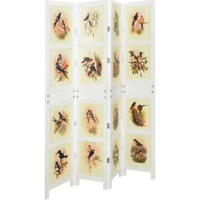 Romdivider Panel Bílá 141,5 x 165 cm MDF