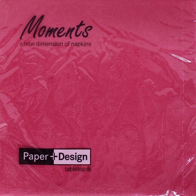 MOMENTS 24016 servítky UNI PINK 33X33CM