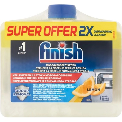 Finish Препарат за почистване на съдомиялна машина с аромат на лимон 500ml + Пробен продукт подарък (5999109582669)