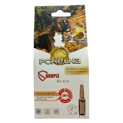 PCHEŁKA Kvapky proti kliešťom a blchám pre psov 15 kg 1,8 ml