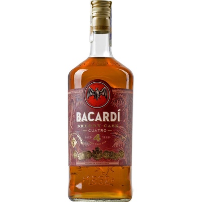 Bacardi Cuatro Sherry 40% 1 l (holá láhev)