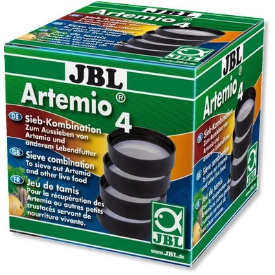 JBL Artemio 4 - Сито 4 броя (0, 15 мм, 0, 30 мм, 0, 60 мм. 1, 0 мм), комплект от 4 части за жива храна, напр. Артемия (J6106400)