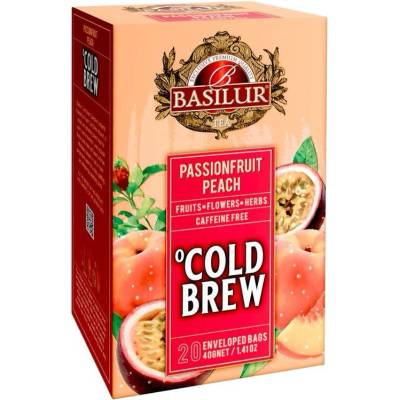 BASILUR Cold Brew Passionfruit Peach přebal 20 x 2 g