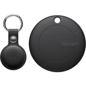 Xiaomi YEELIGHT YEETAG bluetooth проследяване за ключодържател, проследяване в реално време + кожена каишка, ЧЕРНО YLYAI- 0018 (YLYAI- 0018)