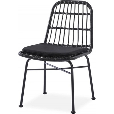 Halmar Zahradní židle PRIM umělý ratan, černá