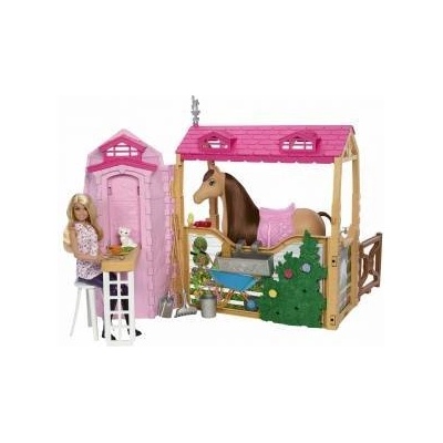 Mattel Barbie Barbie doll with horse and stable