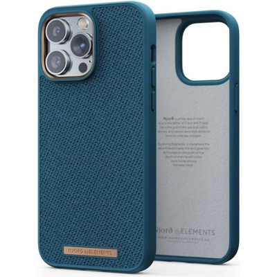 Pouzdro Njord iPhone 14 Pro Max Woven Fabric Case Deep Sea