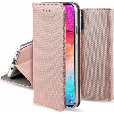 Pouzdro 1Mcz Magnet Book Apple iPhone 14 Pro Max růžově zlaté