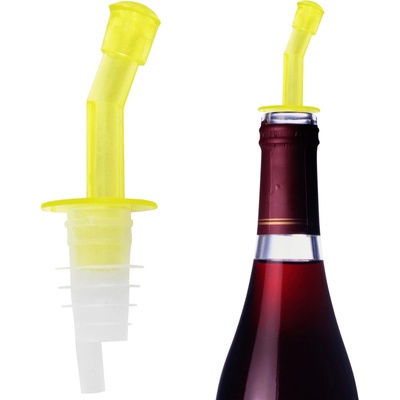 Kmt Style 5404941 Plastový trychtýř na alkohol, 10cm, 2ks, žlutý