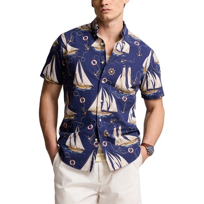 Ralph Lauren Classic Fit Nautical Oxford Shirt - Helm Anchors