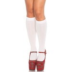 Leg Avenue Nylon Knee Highs 5572 White