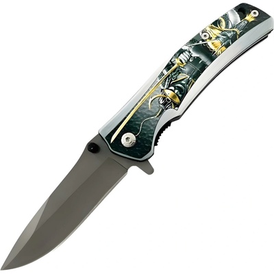 IZMAEL Outdoorový skládací YC 39080 Typ4/Šedá/Žlutá 9.5 cm