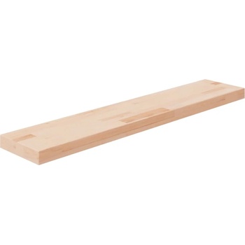 vidaXL Дъска за рафт, 100x20x4 см, необработен масивен дъб (342951)