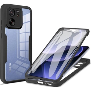 Techsuit Калъф за Xiaomi 13T / 13T Pro + калъф - ColorVerse 360 Series - черен