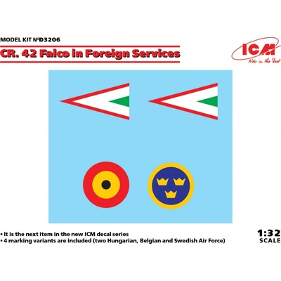 ICM Decal Fiat CR.42 Falco in Foreign Services 1:32