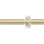 Umbra Матово златист стоманен разширяем прът за завеси 107 - 305 cm Flute - Umbra (1023440-240)
