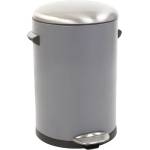 EKO-Europe Кош за отпадъци EKO BELLE DELUXE с педал (12 л) - сив (EKO 921712 - Grey)