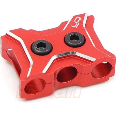 Yeah Racing Hliníkový držák kabelů červené