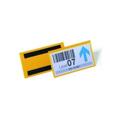 DURABLE Magnetické vrecko na dokumenty 150x67mm 50ks žlté