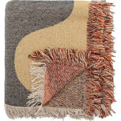 Bloomingville Arni deka hnědá barevná 130x160