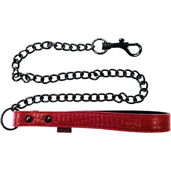 ROUGE Leather Lead (Burgundy with Black Accessories Ananconda)