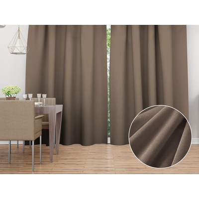 Biante Zamatový záves Velvet Prémium SVP-005 Svetlo hnedý - šírka 270 cm 270x200 cm