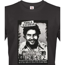 Bezvatriko.cz pánské tričko Pablo Escobar Canvas pánské tričko s krátkým rukávem 2101 černá