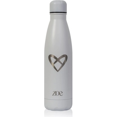 ZOE Stainless Steel Insulated Water Bottle fľaša na vodu z nehrdzavejúcej ocele farba White Matte 500 ml