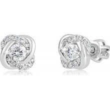 Cutie Jewellery Prekrásne kôstkové náušnice z bieleho zlata Z9001-3263-30-10-X-2