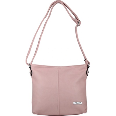 VIOLET dámska crossbody koženková kabelka Ružová