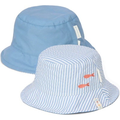 Little Dutch Двустранна шапка с периферия Little Dutch - Stripes Ocean Blue, размер 2, 1-2 г (CL25038906)