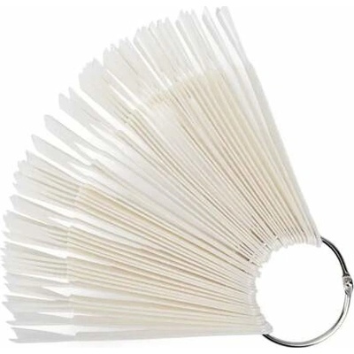 Starnails Vzorník na UV gel/ gel lak/ lak NATURAL tvar stiletto obrácený vějíř